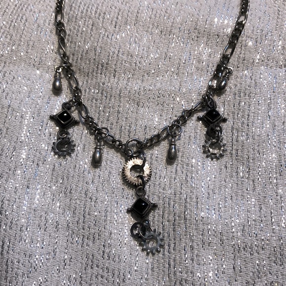 Handmade Silver Necklace with Vintage Gears ⚙️ - Picture 3 of 8